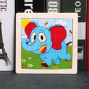 11X11CM Kids Wooden Puzzle Cartoon Animal Traffic Tangram Wood Puzzle Toys Educational Jigsaw Toys for Children GiftS