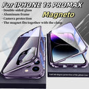 Iphone double-sided magnetic protective case