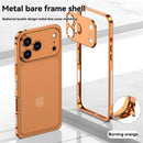Metal Corner Bumper Phone Case for iPhone 17 Pro Max – Shockproof Luxury Protective Cover