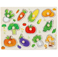 30cm Baby Toys Montessori Wooden Puzzle Hand Grab Board Educational Wood Puzzles for Kids Cartoon Animal Vehicle Child Gift