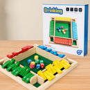 4-Player Wooden Dice Game - A Traditional Math Decision-Making Game Perfect for Parties and Family Interaction
