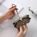 High-End Leather Portable Sunglasses and Reading Glasses Case