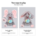 Cute Hide and Seek Elephant Plush Doll with Musi