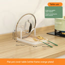 No-punch household kitchen pot lid chopping board spatula organizer