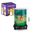 3D Puzzle Jar with Wooden Lid – 96 Pieces Pen & Utensil Holder