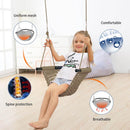 Hand-woven children's swing, suitable for indoor and outdoor, playground, backyard