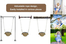 Hand-woven children's swing, suitable for indoor and outdoor, playground, backyard