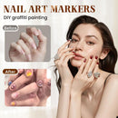 🎨 12 Color Nail Art Pen Set – Fun for Kids & Stylish Nails for Women