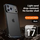 Metal Corner Bumper Phone Case for iPhone 17 Pro Max – Shockproof Luxury Protective Cover