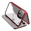 Iphone double-sided magnetic protective case