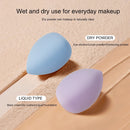 4pcs Makeup Sponge Powder Puff Beauty Cosmetic Ball Foundation Powder Puff Dry Wet Combined Water Droplets Make Up Tools