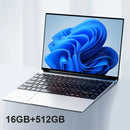 LENO 14.1"Ultra Slim Laptop 16GB RAM 2TB SSD Intel N3700 Windows 11 Notebook Gamer 1920*1080 HD Display Office Study Computer PC