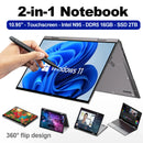 10.95" Laptop 2 in 1 Touchscreen Intel Celeron N95 16GB DDR5 2TB SSD 360° Flip Laptop Windows 11 Aluminum alloy body Notebook PC