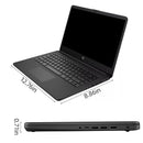 لابتوب أعمال HP مقاس 14 بوصة، معالج Intel Celeron N4120، ذاكرة RAM سعة 16 جيجابايت، مساحة تخزين 384 جيجابايت (128 جيجابايت eMMC + بطاقة SD سعة 256 جيجابايت)، Office 365 لمدة عام واحد