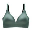Latex Seamless Underwear Women No Steel Ring Lace Tube Top Gathered Sports Pure Color Bra Breastfeeding Anti-sagging Bra