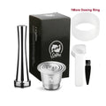 Food-Grade Stainless Steel Reusable Capsule Coffee Compatible For Nespresso Coffee Machine Original Line With Dosing Ring