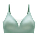 Latex Seamless Underwear Women No Steel Ring Lace Tube Top Gathered Sports Pure Color Bra Breastfeeding Anti-sagging Bra