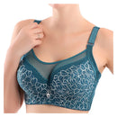 BingYanFuShi Black Khaki Cotton Bras Women Push Up Solid B C D E F Cup Bralette Full Lace Sexy Big bust 34-46 Lingerie TOP C3307