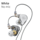 KZ ZAS 16 Units Earphones 7BA+1DD Dynamic hybrid Earbuds HiFi Bass Sport Headset Noise Cancelling in Ear Monitors