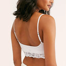 New Women Homewear Thin Bra Seamless Wire Free Ladies Lace Bralette Backless Cotton Sleep Women's Underwear Lace Lingerie