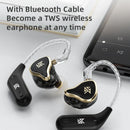 KZ ZAS 16 Units Earphones 7BA+1DD Dynamic hybrid Earbuds HiFi Bass Sport Headset Noise Cancelling in Ear Monitors