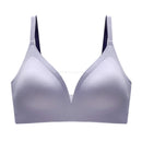 Latex Seamless Underwear Women No Steel Ring Lace Tube Top Gathered Sports Pure Color Bra Breastfeeding Anti-sagging Bra