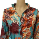 Elegant Office Lady Shirt Stand Collar Single-breasted Floral Print Long Sleeve Blouse 2023 for Spring/Summer blusas para mujer