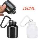 Mini Portable Protein Powder Bottles with Keychain Health Funnel Medicine Bottle Small Water Cup Outdoor Sport Storage