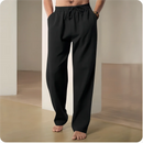 2025 New Men's Beach Pants Joggers Streetwear Cotton Linen Sweatpants Casual Pants Hawaiian Vacation Loose Summer Long