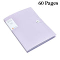 A4 File Folder Display Book 30/60 Pages Transparent Insert Paper Document Organizer Bag Office School Supplies Stationery