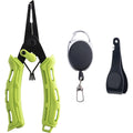 7 "fishing clamp set 420 stainless steel, line cutter, storage bag - Fishing clamp hook remover