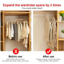5 large protection household side pull hanging vacuum compression bag transparent hanging down jacket clothes dust storage bag