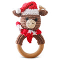1PC Wooden Baby Rattles Toy Rotating Animal Shaped Matching Blocks Toy Baby Exercise Coordination Puzzle Montessori Toy Kid Gift