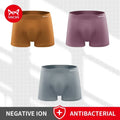 MiiOW 3Pcs Ice Silk Boxers Man Underwear Seamless Breathable Sexy Underpants Male Antibacterial Men's Panties Man Boxer Briefs