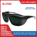 laser glasses 190-2000nm 10600nm OD6 CO2 Laser Protection goggles 1064 532 200-2000nm IPL Laser Safety Glasses  Laser protection
