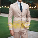 2025 Fashion Suit Sets For Men Evening Dinner Slim Fit Blazer Pants 3 Pieces Elegant Male Formal Outfits