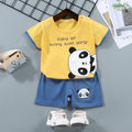 2PCS mother Kids Clothes Children's Sets Boys Girl T-shirt Shorts Summer Cotton Short sleeve Baby Children Clothing Toddler Suit