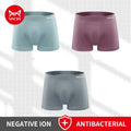 MiiOW 3Pcs Ice Silk Boxers Man Underwear Seamless Breathable Sexy Underpants Male Antibacterial Men's Panties Man Boxer Briefs