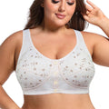 Comfortable Cotton Bras For Women Wireless Bra Front Closure Underwear Soft Lingerie Large Bust