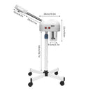 750ml Ozone Facial Steamer Height Adjustable Sprayer 360° Rotatable Movable Skin Care Equipment for Salon Beauty Spa White/Black