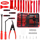 38Pcs Car Interior Disassembly Tool Plastic Panel Trim Temoval Kit Garage Tool Diy Blades Fastener Clips puller Set
