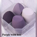 4Pcs Makeup Sponge Powder Puff Dry and Wet Combined Beauty Foundation Tools Cosmetic Ball Powder Puff Bevel Cut Make Up Sponge