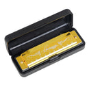 Professional 10 Hole 20 Tone Harmonica Color C Tone Harmonicas with Case Christmas Gift for Beginners Harmonica Hohner