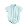 Sanlutoz Cotton Baby Boys Bodysuits Fashion Newborn Clothes for Baby Boy Short Sleeve Summer Baby Clothing Plaid