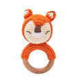 1PC Wooden Baby Rattles Toy Rotating Animal Shaped Matching Blocks Toy Baby Exercise Coordination Puzzle Montessori Toy Kid Gift
