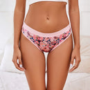 1pcs Girls Children Cotton Menstrual Panties For Teenager Printing Fabric Underwear 4-Layer Medium Flow Absorption Ladies Briefs