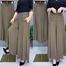 Elegant High-End Southeast Asian Cross-Border Thin Skirt Women's Loose-Fit Medium-Age Mother Bell Bottoms Anti-Wrinkle