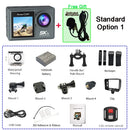 5K 4K60FPS Action Camera Dual IPS Touch LCD DVR EIS 170° 30M Waterproof 5X Zoom Sport Camera With Wireless Mic&Remote Control