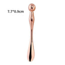 Face Lift Eye Massager Natural Jade Stone Steel Ball Beauty Tools Eye Cream Divided Scoop Massage Roller Silicone Makeup Stick
