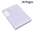 A4 File Folder Display Book 30/60 Pages Transparent Insert Paper Document Organizer Bag Office School Supplies Stationery